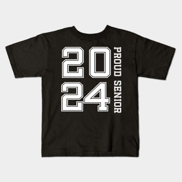 proud senior est 2024 Kids T-Shirt by SecuraArt